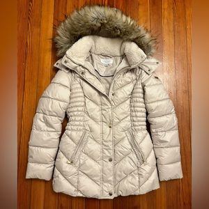 Winter coat - Laundry by Shelli Segal size xs Champagne color